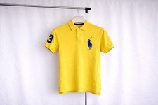 Ralph Lauren Polo Custom Fit polo Shirt For Men Big Pon Yellow Size:M Streetwear