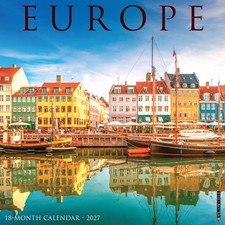Europe 2027 12" x 12" Wall Calendar free shipping