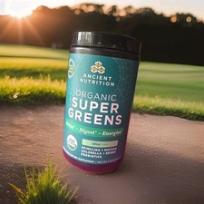 Ancient Nutrition SuperGreens Powder Probiotics Organic Greens Real Fruits Veges