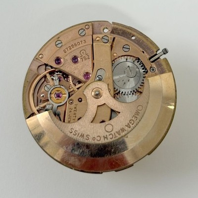Omega Cal 752 Watch Movement Part Balance Fork Wheel Spring Bridge Disk 2