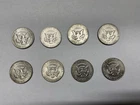 8x 1964 Kennedy Half Dollars - 90% Silver - Circulated Condition