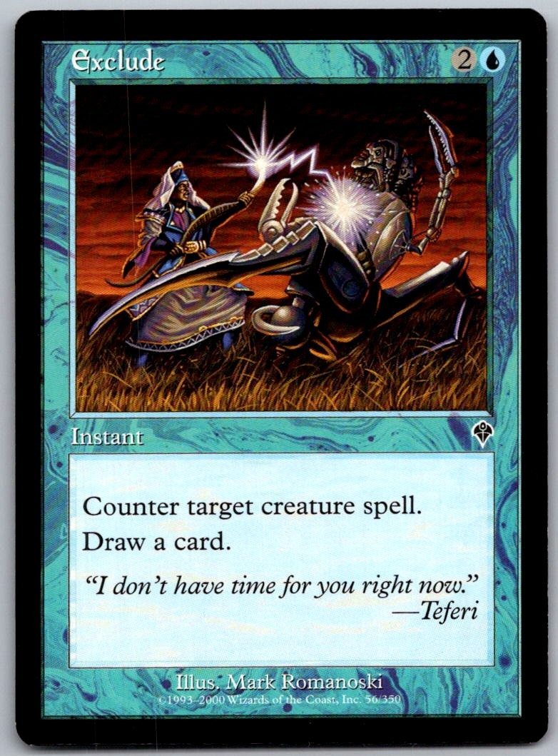 Exclude 56 Common Invasion Magic: The Gathering Lightly Played