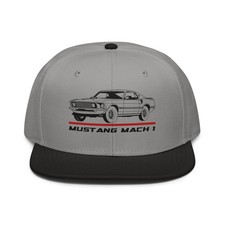 For Ford Mustang Mach 1 1969 Fastback Fans Cap Roof Snapback Hat Birthday For Ford Mustang Mach 1 1969 Fastback Fans Cap Roof Snapback Hat Birthday