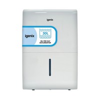 30L/Day Dehumidifier, Extracts 30 Litres of Moisture Pre Day, Igenix IG9830