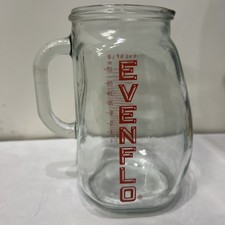 Vintage Evenflo Baby Formula Glass Measuring Pitcher 1 Quart 4 Cup Size 32 Oz