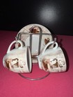 D'Lusso Home Collection China Café Design Espresso Demitasse Cups Saucers Stand — photo 2