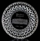Waterford Vanity White House Bicentennial 1792-1992 Round Tray Vintage Crystal