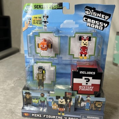 New Disney Crossy Road 4 Pk Minnie Pirates Caribbean Nemo Mystery Mini Figure