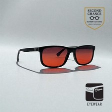 Occhiali da sole Emporio Armani EA 3164 neri con lenti sfumate personalizzate grigio-rosso nuove