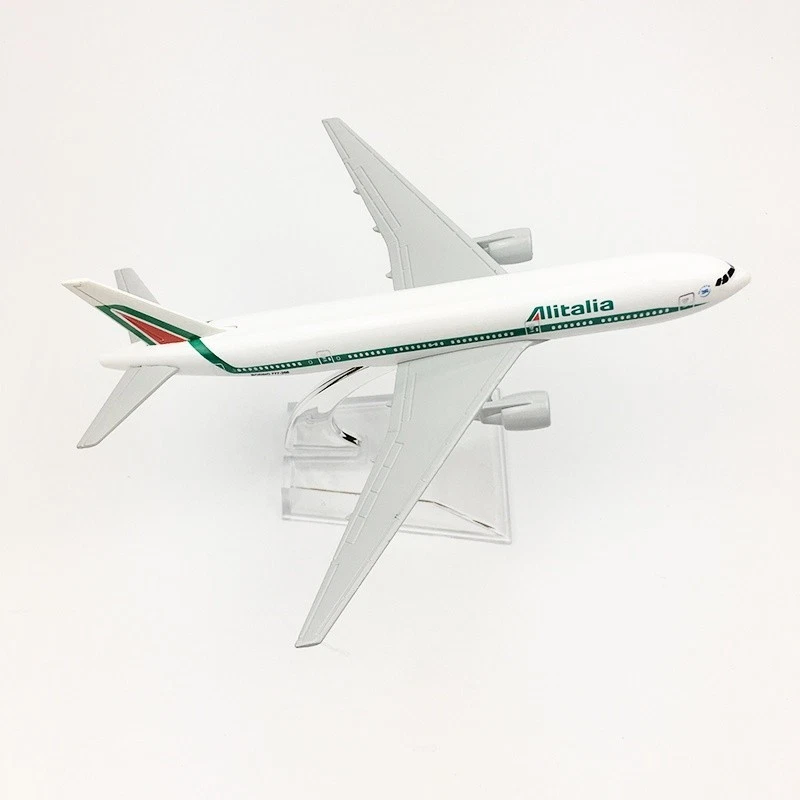 Modello Aereo in Lega Diecast 1:400 Alitalia Boeing 777-200ER 16cm Da Collezione - Immagine 3 di 4