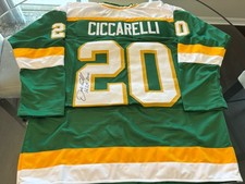 North Stars Dino Ciccarelli signed jersey W/COA