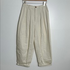 BDG Cream Balloon Cotton Trousers Medium