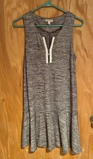 Juicy Couture La Dolce Vita Sleeveless Pullover Dress Charcoal Gray Sz S (H16)