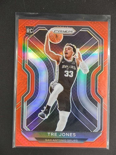 Tre Jones 2020-21 Panini Prizm Basketball RC Red 072/299 Rookie [3hk