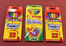 Crayola 12 Erasable Colored Pencils  2 x 12 Cra-Z-Art Colored Pencils