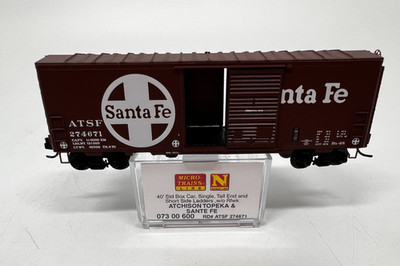 Micro-Trains Line N Scale #ATSF 274671 40' Std Box Car single door  - (S) #6L