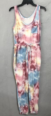 CHERISH Tie-dye JOGGER LEG Knit Jumpsuit Size Small/medium Soft Comfy Loungewear
