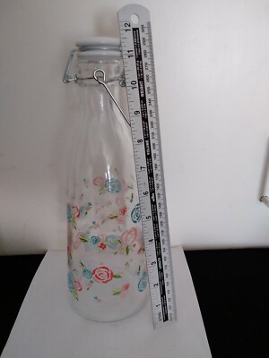 Große Glasflasche Blumenmuster Super Sicherheitskappe für Wohnwagen oder Wohnmobil