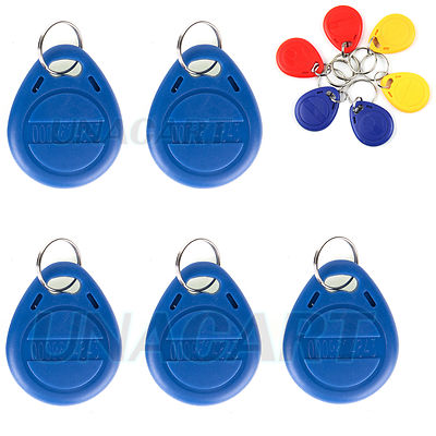 Proximity EM4100 125KHz RFID ID Smart Card Tag Token Key Chain Keyfob Read Only