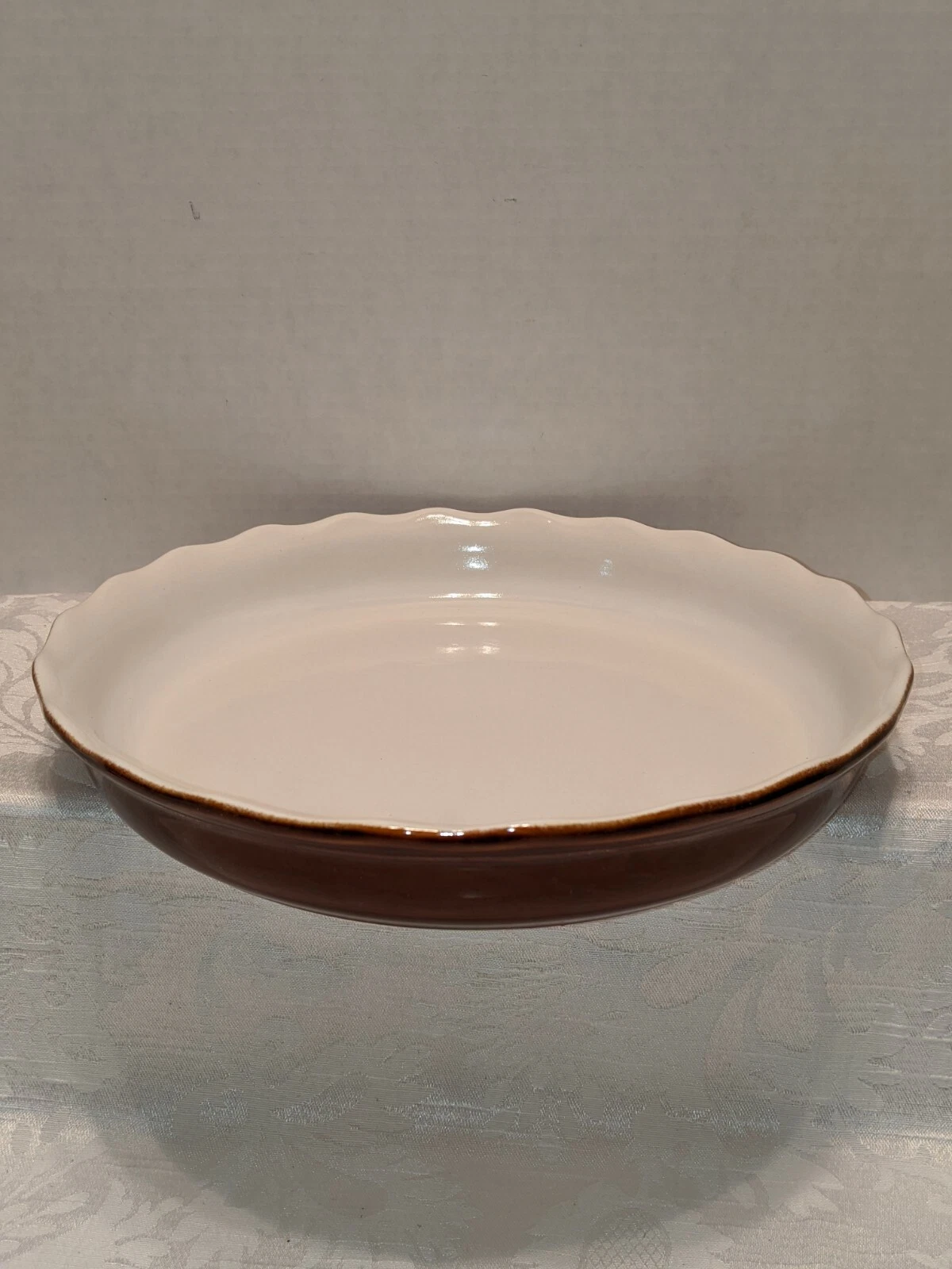 Vintage Over And Back Pie Plate 10-3/4" Made In Portugal New