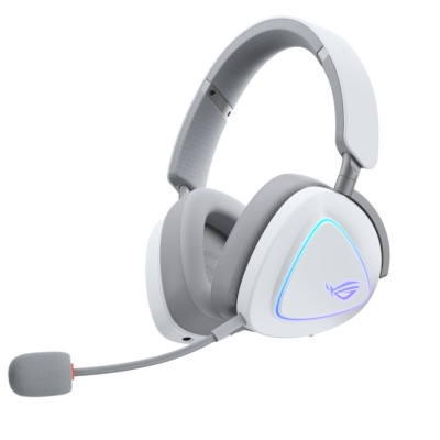 ASUS ROG Delta II White RGB Gaming Headset (Bluetooth, 3,5-mm-Anschluss, weiß)