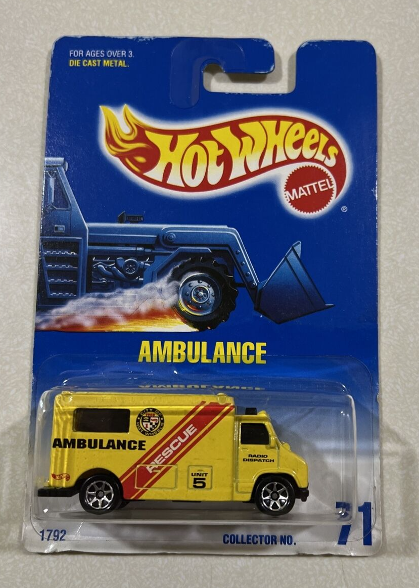 1992 HOT WHEELS AMBULANCE #71 | eBay