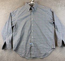 Ralph Lauren Polo Custom Fit Green Plaid Long Sleeve Button Up Shirt XL /84-30
