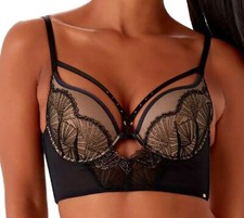 Gossard VIP Captivate 19401, Longline, Underwired, Lace, Padded Plunge Bra, Sale