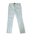 NYDJ Alina Gilded Lily Floral Print Legging  White & Gray - Size 10 — photo 5