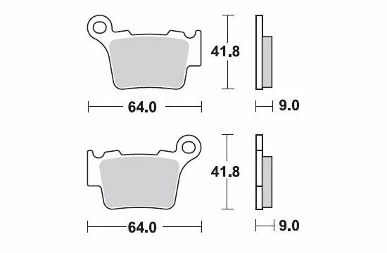 Rear Brake Pads KTM EXC SXF 125 250 300 450 Braking Sintered Gold - Image 2 of 2