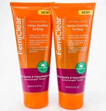 Femiclear Restorative Itching Relief Feminine Wash Hypoallergenic Lot Balance PH