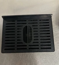 Black Plastic Drip Tray With Grate 