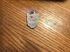 Vintage I Love My Yorkshire Terrier Radcliffe Pewter 1982