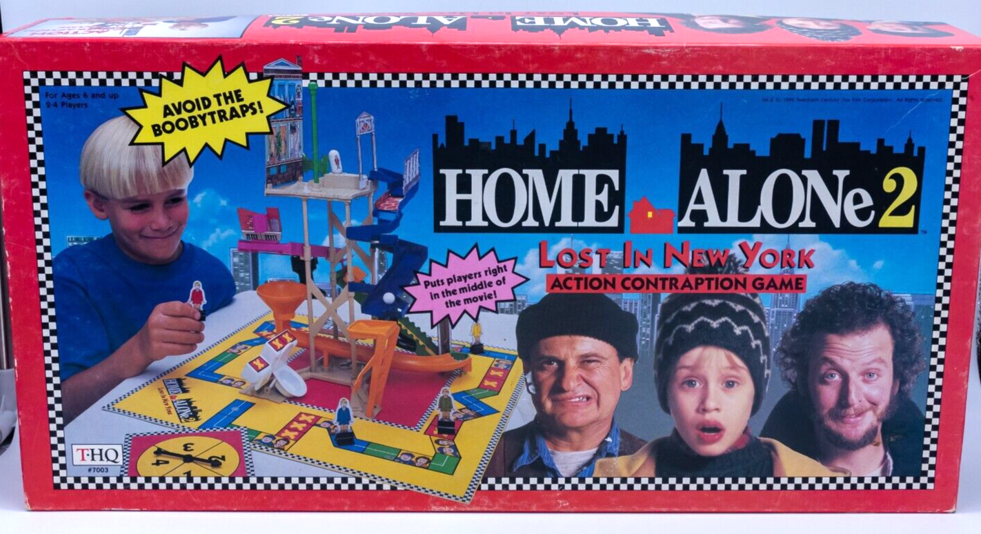 1992 Home Alone 2 Lost In New York Action Contraption Board Game THQ Games RARE