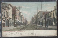 Postcard ZANESVILLE Ohio/OH  Frank Vogel Store Shopping Area Storefronts 1906
