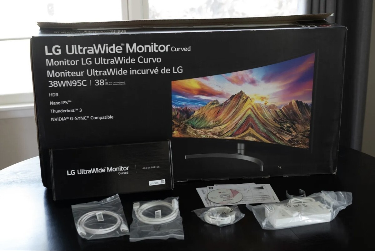 Curved Monitor Lg 38 Gsync LG 38WN95C-W 38 Inch QHD 144Hz G-Sync