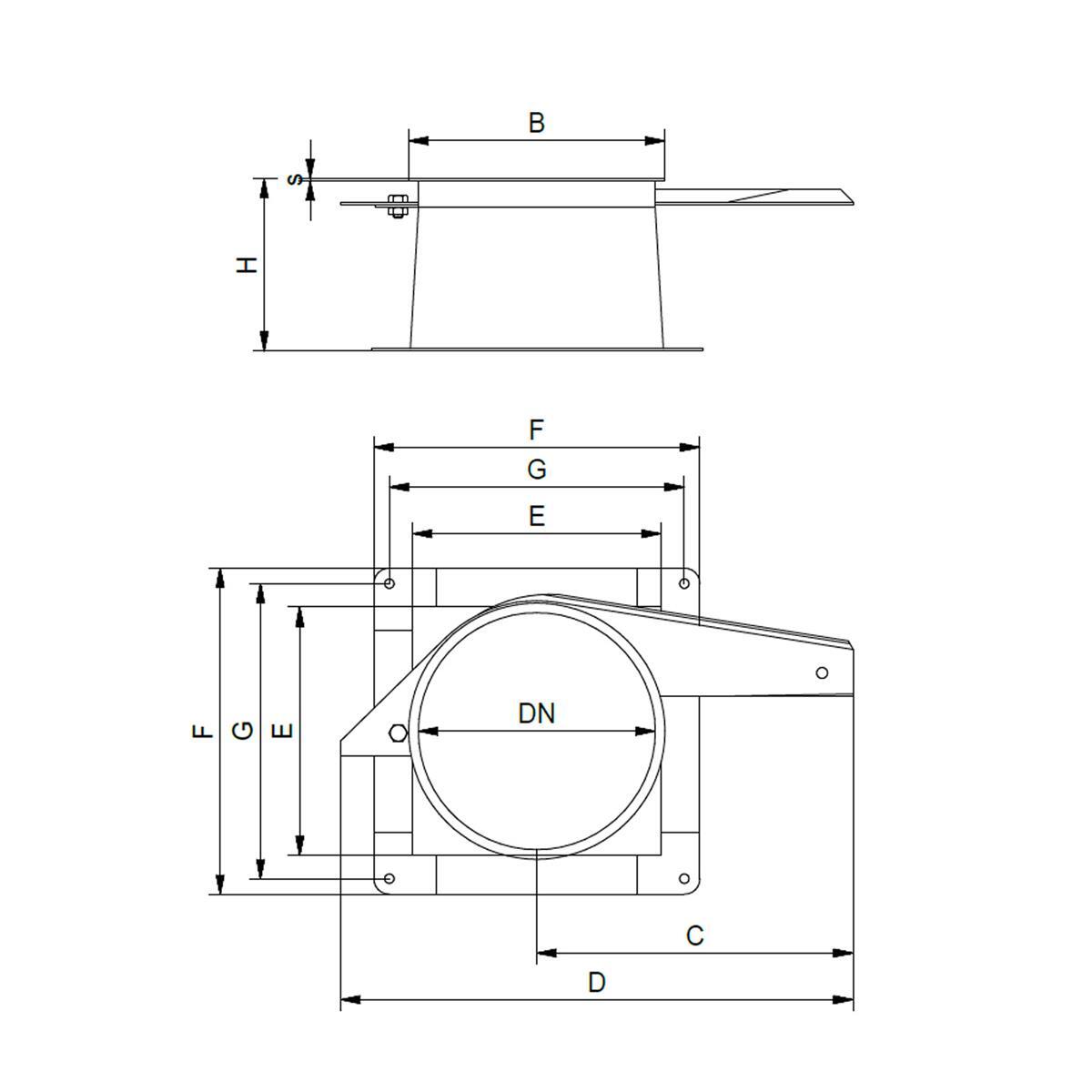 Auslauf gerade 150 mm Getreiderohr Rohrbauteile Auslauf gerade 150 mm Getreiderohr Rohrbauteile