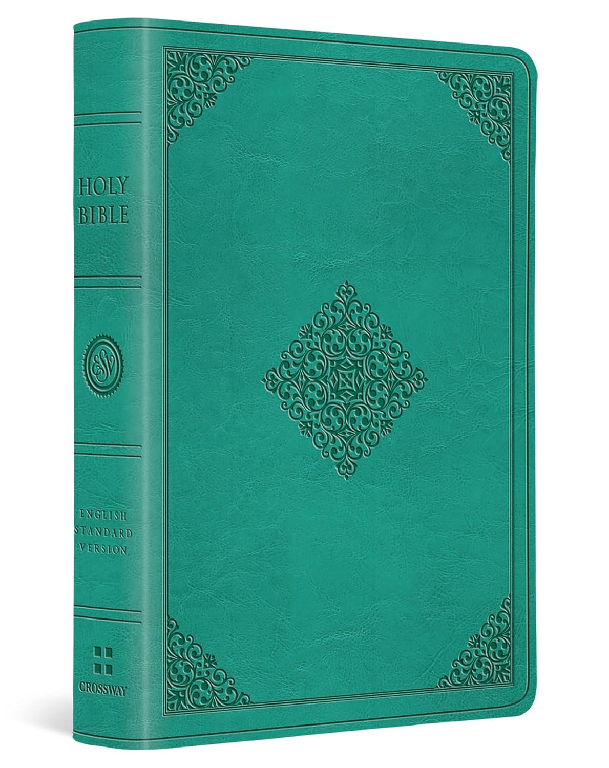ESV Value Large Print Compact Bible (Trutone, Teal, Ornament Design Size: 8.0)