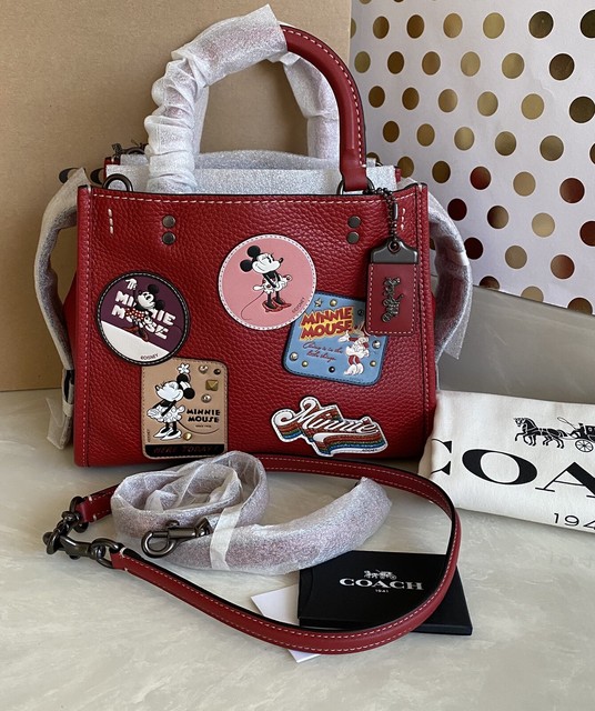 Coach X Disney 25 Red Patches Mickey/minnie Mouse Rogue 69182 for sale online eBay