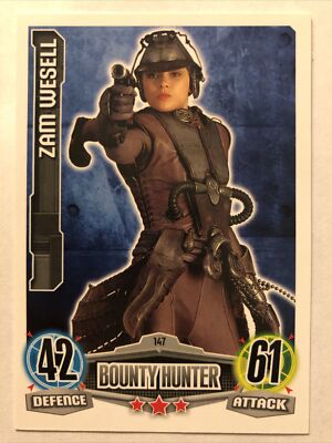 Star Wars Force Attax Topps Trading Card Zam Wesell 147