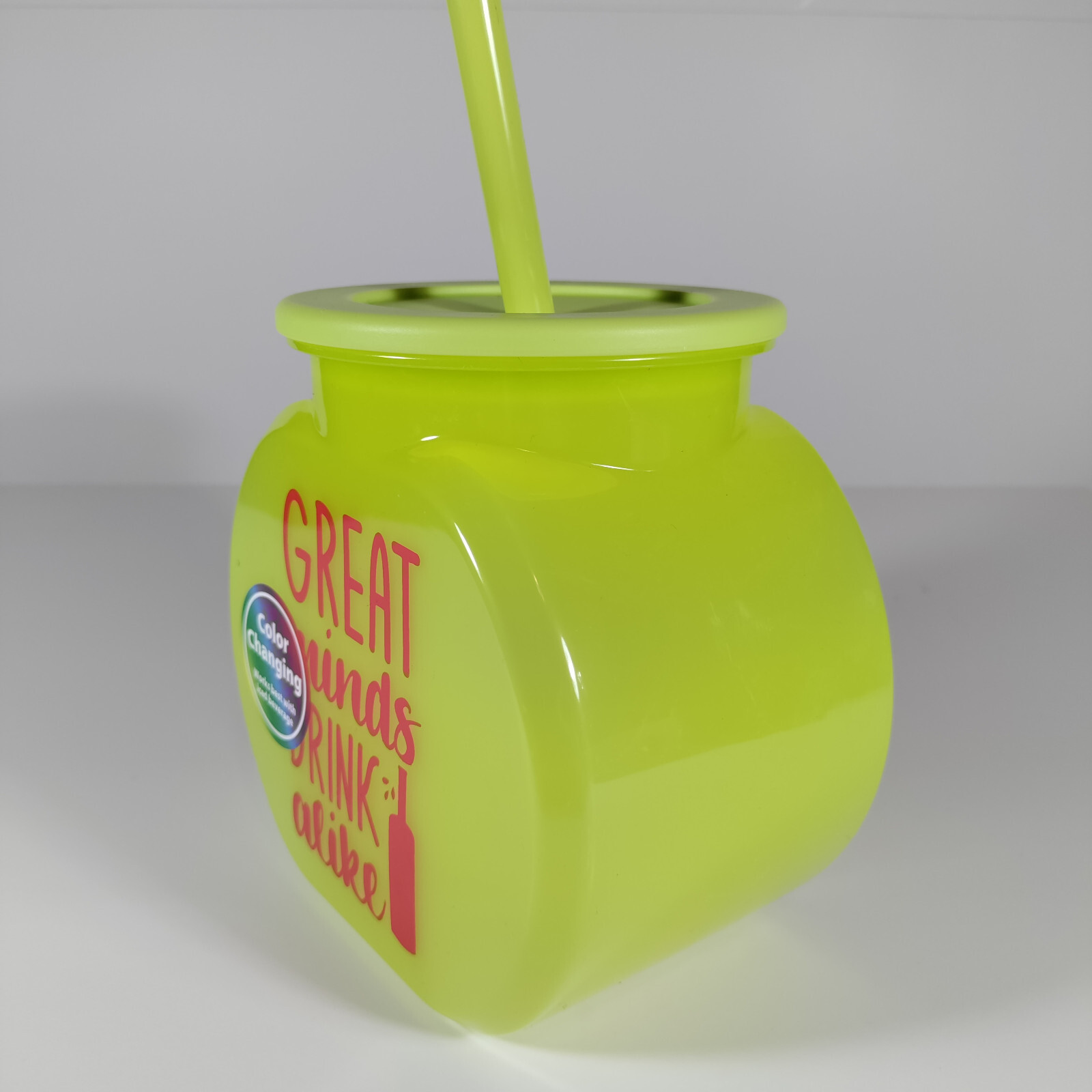 3pcs Tumbler Fishbowl Color Changing with Straw for Iced/Cold Drinks