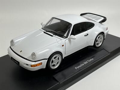 Porsche 911 / 964 Turbo in White 1/18 Scale Model by WELLY for