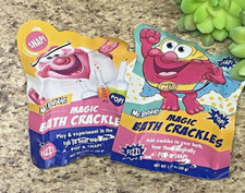 2x Mr. Bubble Magic Bath Crackles Non Scented Single Packet Non-Toxic Travel U94