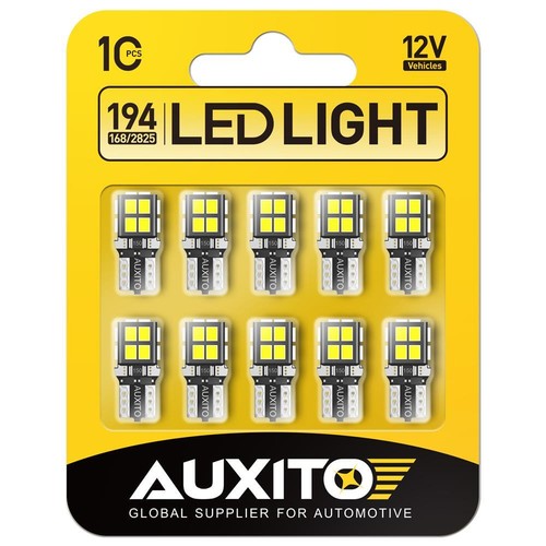 AUXITO T10 194 168 2825 LED License Plate Lights Bulb White Red Amber Blue W5W - Picture 55 of 64