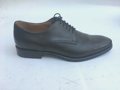W GIBBS Schwarz Herren Leder Ledersohle Dress Oxford Derby Halbschuhe EU 40 UK 7