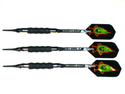 Soft Tip Darts Used, 16 Gram Sure Grips New Alum Spin Shafts & Flights #2792