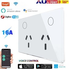 16A For Smart Google Alexa WIFI Tuya Touch Glass Switch GPO Power Point Panel AU