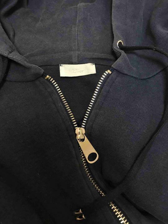 DIOR HOMME 38PDMK00640 Bee embroidery Zip up Hoodie 44 Navy DIOR HOMME 38PDMK00640 Bee embroidery Zip up Hoodie 44 Navy