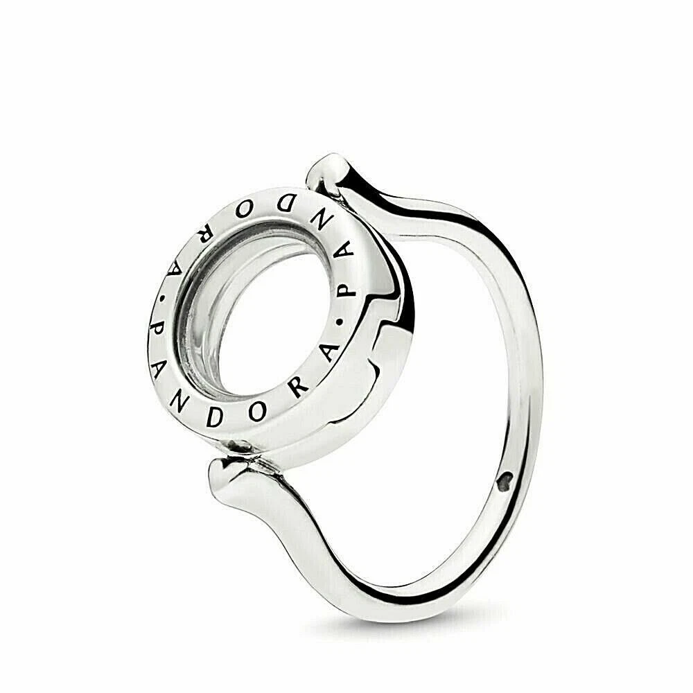 NEW PANDORA Floating Locket Women s Ring Sterling silver Size