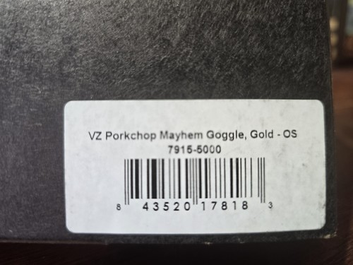Von Zipper PorkChop Mayhem Goggles Gold **Same Day Shipping** - Picture 7 of 9